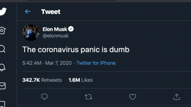 Photo of Elon Musk says Coronavirus panic is dumb