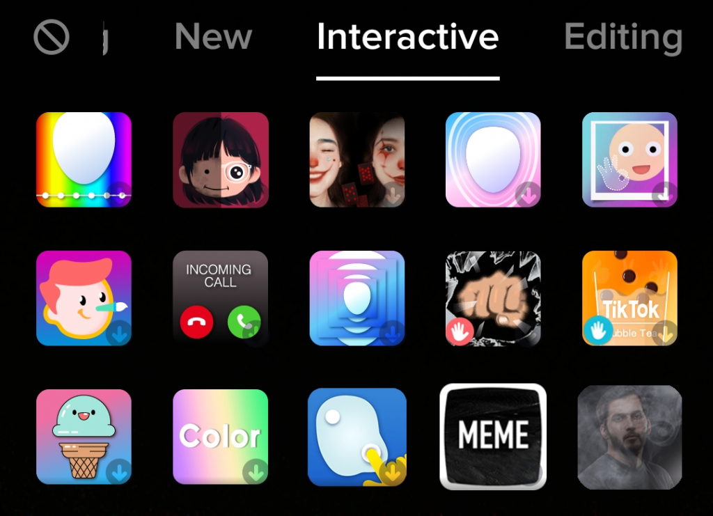 tiktok filters and effects
